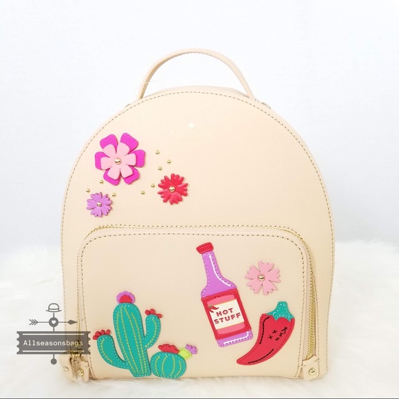 Kate spade cactus Tommi cashew backpack new green - Picture 6 of 8